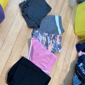5 pairs of forever 21 workout shorts
